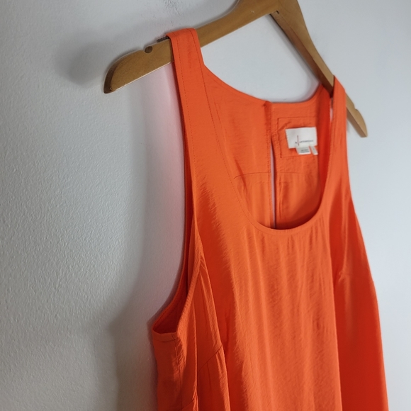 New Anthropologie Michaela Flounce Tiered Sleeveless A Line Midi Shift Dress - Picture 5 of 14